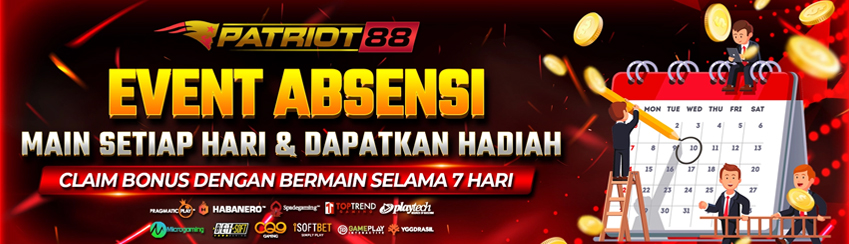 BONUS ABSENSI MINGGUAN BERHADIAH (7 HARI FULL DEPOSIT)