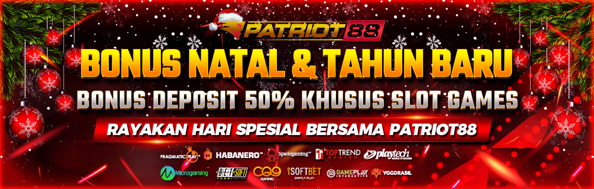 SPESIAL BONUS NATAL & TAHUN BARU BONUS DEPOSIT 50% KHUSUS SLOT GAMES